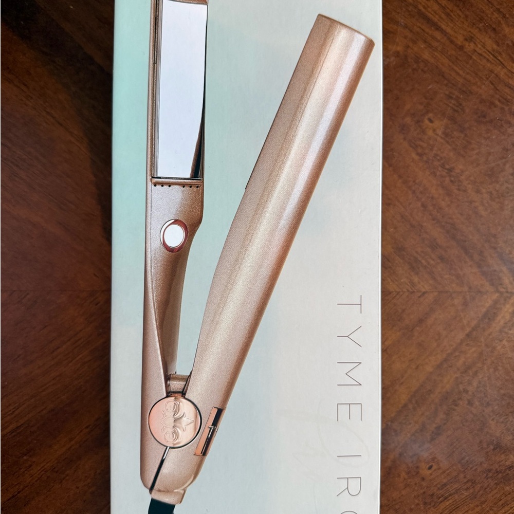 TYME Iron Hair Styler in Metallic Rose Gold